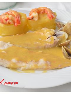 Una foto de Merluza al cava. (Thermomix)