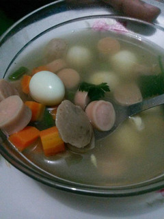 Foto resep Sop sosis bakso telor puyuh