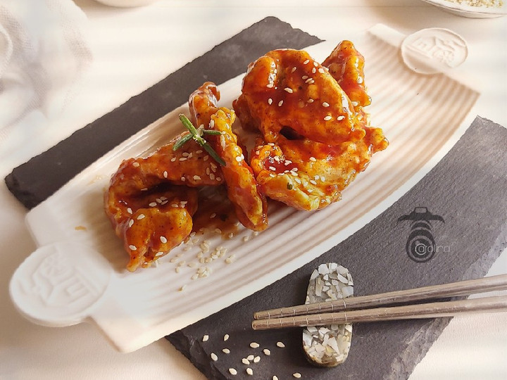 Resep Dak-GangJeong 닭강정 || Sweet Crispy Korean Fried Chicken Kekinian