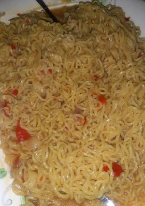 A picture of My Indomie (Ramen).