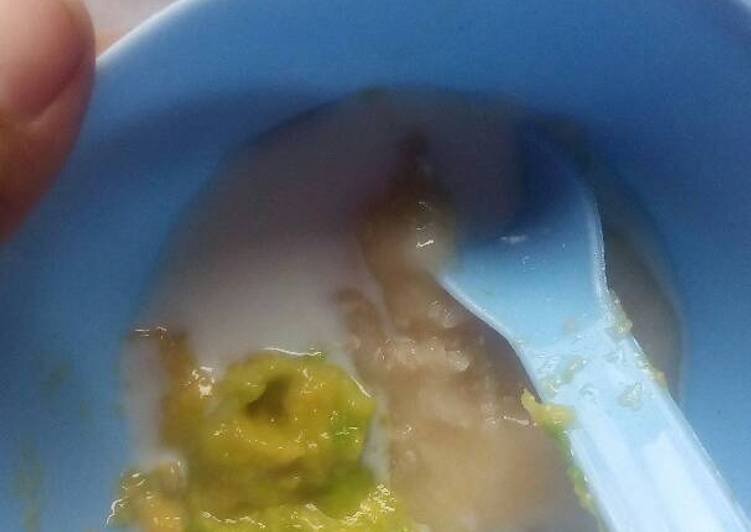 Resep Puree pisang alpukat susu | Cara Membuat Puree pisang alpukat susu Yang Menggugah Selera