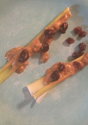 A picture of Ants on a Log.