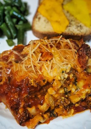 A picture of Gluten and Dairy Free Lasagna.