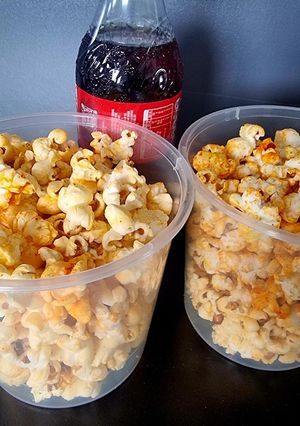 A picture of Stovetop masala Popcorn.