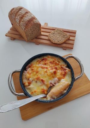 Une photo de Gratin de salsifis au poulet