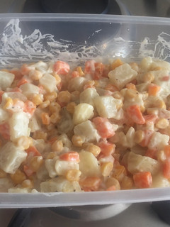 Una foto de Ensalada con garbanzos