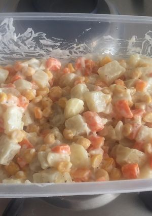 Una foto de Ensalada con garbanzos