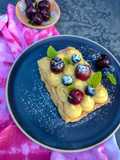 Milhojas con crema inglesa 🍒