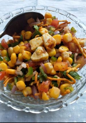 A picture of Chatpata Corn Chaat.