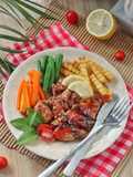 Ayam Saus BBQ, glowing & juicy