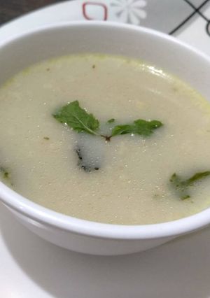 A picture of Haleem soup.