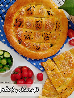عکسی از دستور نان محلی خوشمزه