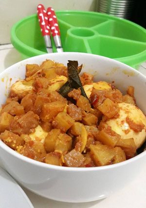 Foto resep Telor kentang balado