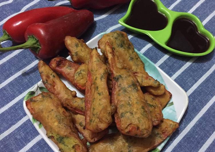 Recipe of Ultimate Red chilli fritters