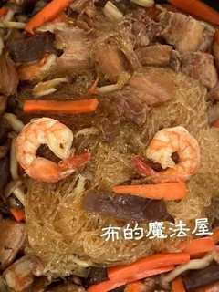 平底鍋-炒三層肉蝦仁冬粉 的食譜成品照片