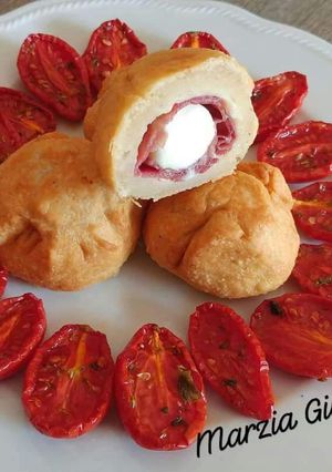 Foto di Bocconcini di pasta matta con bresaola e mozzarella