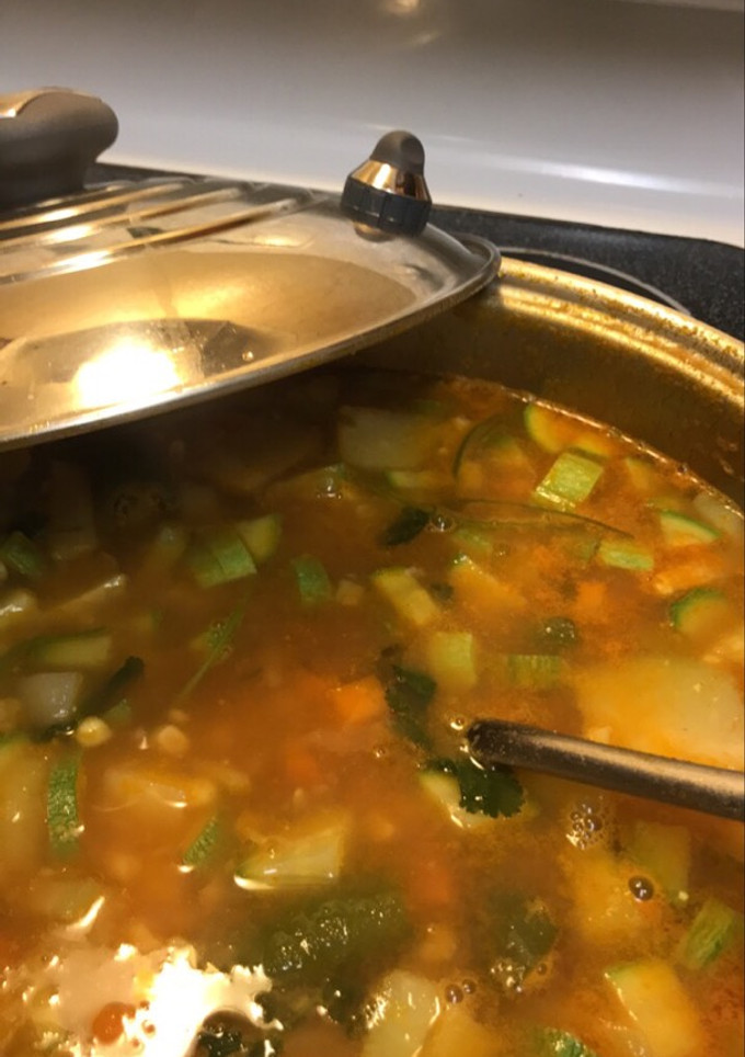 Una foto de Sopa de verduras