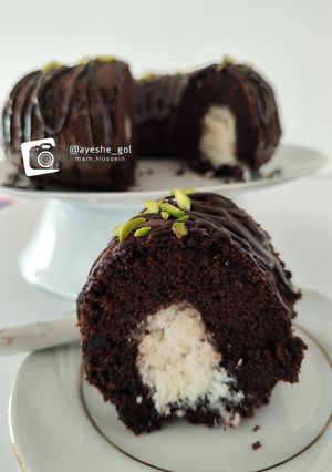 عکسی از دستور کیک سورپرایز نارگیلی