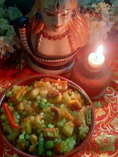 সাবুদানার বাসন্তী পনির পোলাও(sabudanar basonti pulao recipe in Bengali) রেসিপির প্রধান ছবি