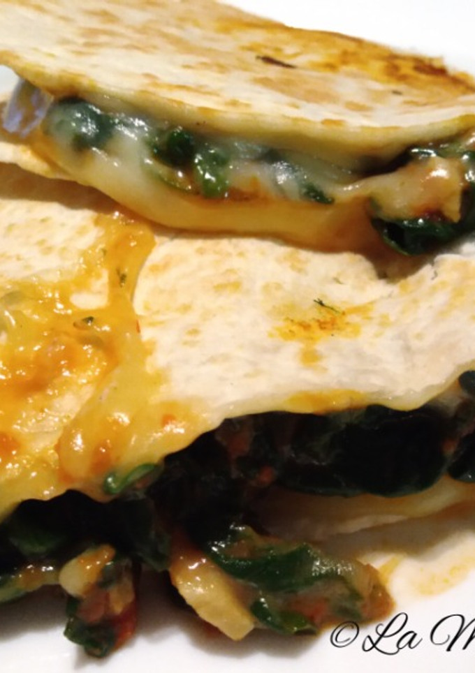 Una foto de Quesadillas de espinacas