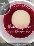 Biskuit milna sauce Buah naga (snack Mpasi 6m)
