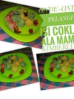 Foto resep Onde-Onde Pelangi isi Coklat Anti Gagal