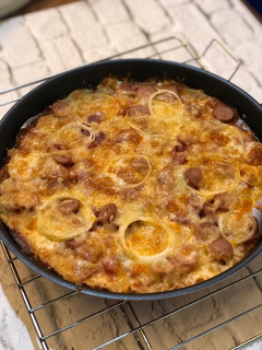 Foto resep Cauliflower Pizza Bolognese
