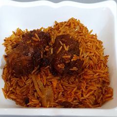 Coconut party jollof rice A picture of Coconut party jollof rice.