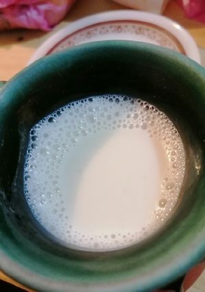Una foto de Atole de mazapán