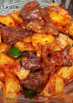 Foto resep Sambal goreng kentang hati