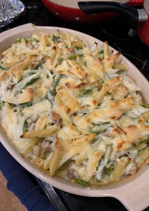 A picture of Macaroni au Gratin.