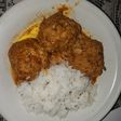 Albóndigas en morita con arroz