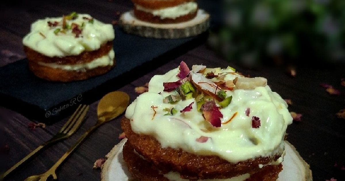 Apple Shrikhand Shahi Tukra Recipe by Suhita Rana Chowdhury👩‍🍳 - Cookpad