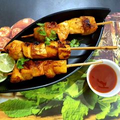 Grilled Pineapple Tikka A picture of Grilled Pineapple Tikka.