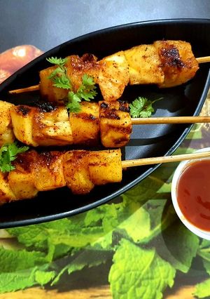 A picture of Grilled Pineapple Tikka.