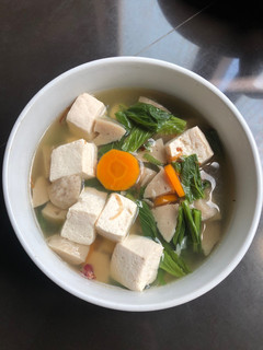 Foto resep Sup tahu putih, bakso, sawi