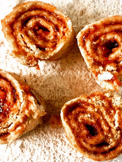 A picture of Bread jam roll.