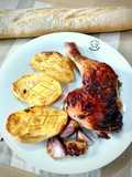 Pollo al horno marinado a las finas hierbas