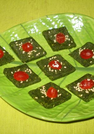 A picture of Palak ki barfi.