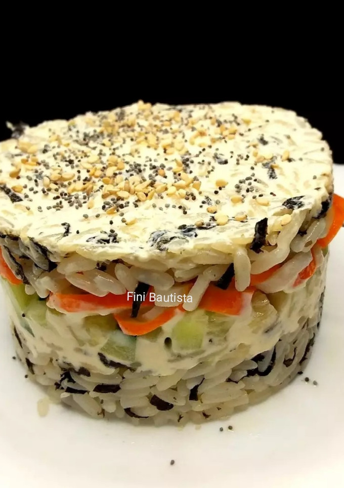 Una foto de Timbal de sushi