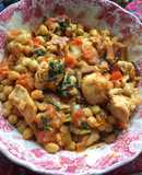 Pollo con garbanzos