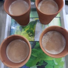 A picture of Winter special kulhar masala tea.