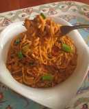 Bean pasta porridge