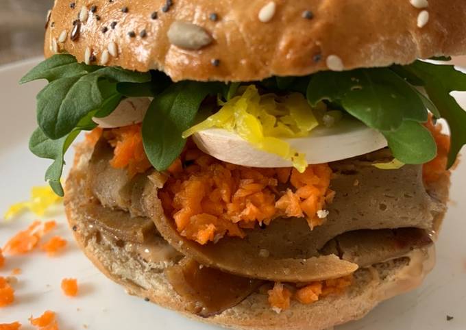 Recette de Super Rapide Fait Maison Burger végétarien