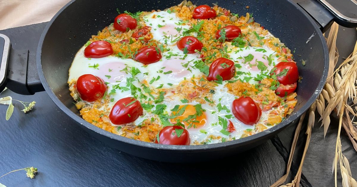 Spiegeleier Mit Bulgur Und Tomaten Rezept von Culinates - Cookpad Spiegeleier Mit Bulgur Und Tomaten Rezept von Culinates - Cookpad