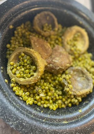Une photo de Tajine petit pois artichaut 💚