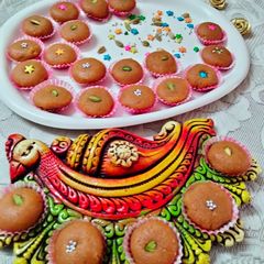A picture of Aromatic Besan Peda.