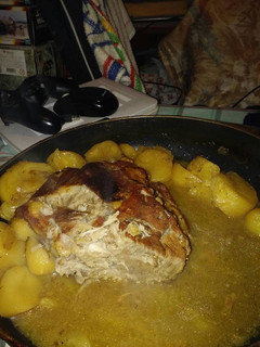 Una foto de Bondiola de cerdo con cerveza