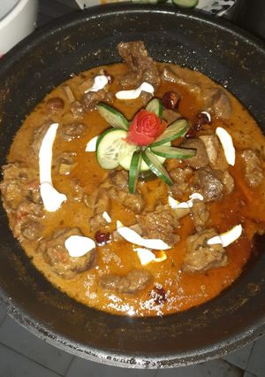A picture of Mutton Makhni.