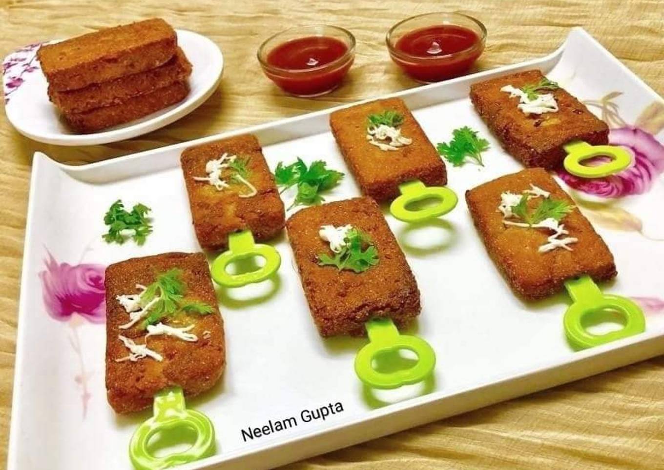 Paneer rice cutlets/bar